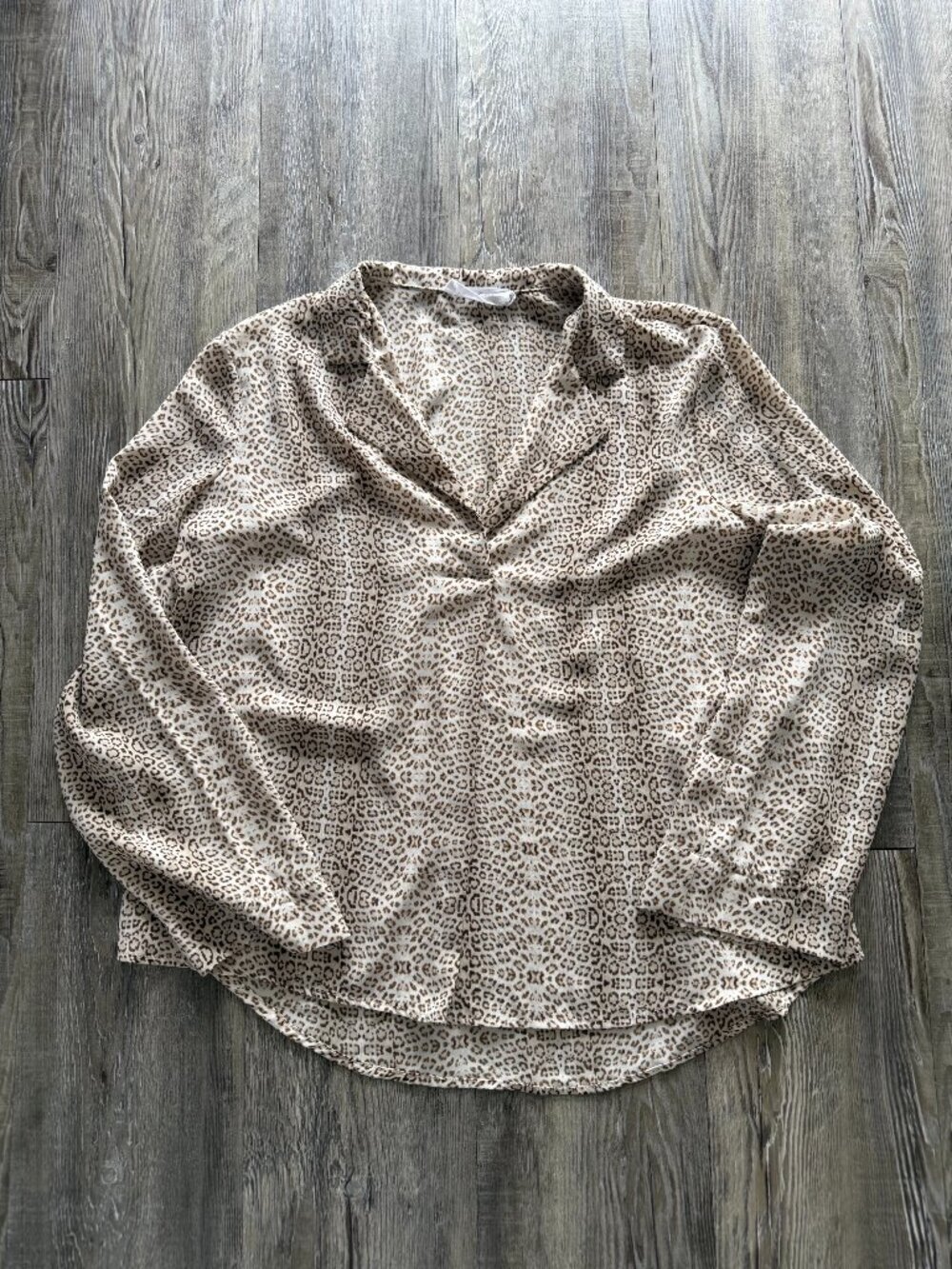 All in Favor Leopard Blouse